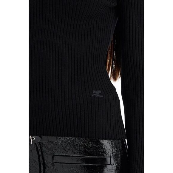 Elegant Asymmetrical One-Shoulder Sweater - Picture 4 of 4